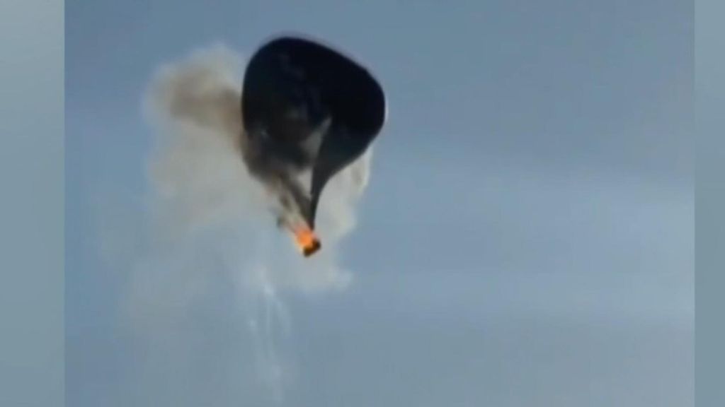 Ocho muertos al incendiarse un globo aerostático en Praia Grande, Brasil