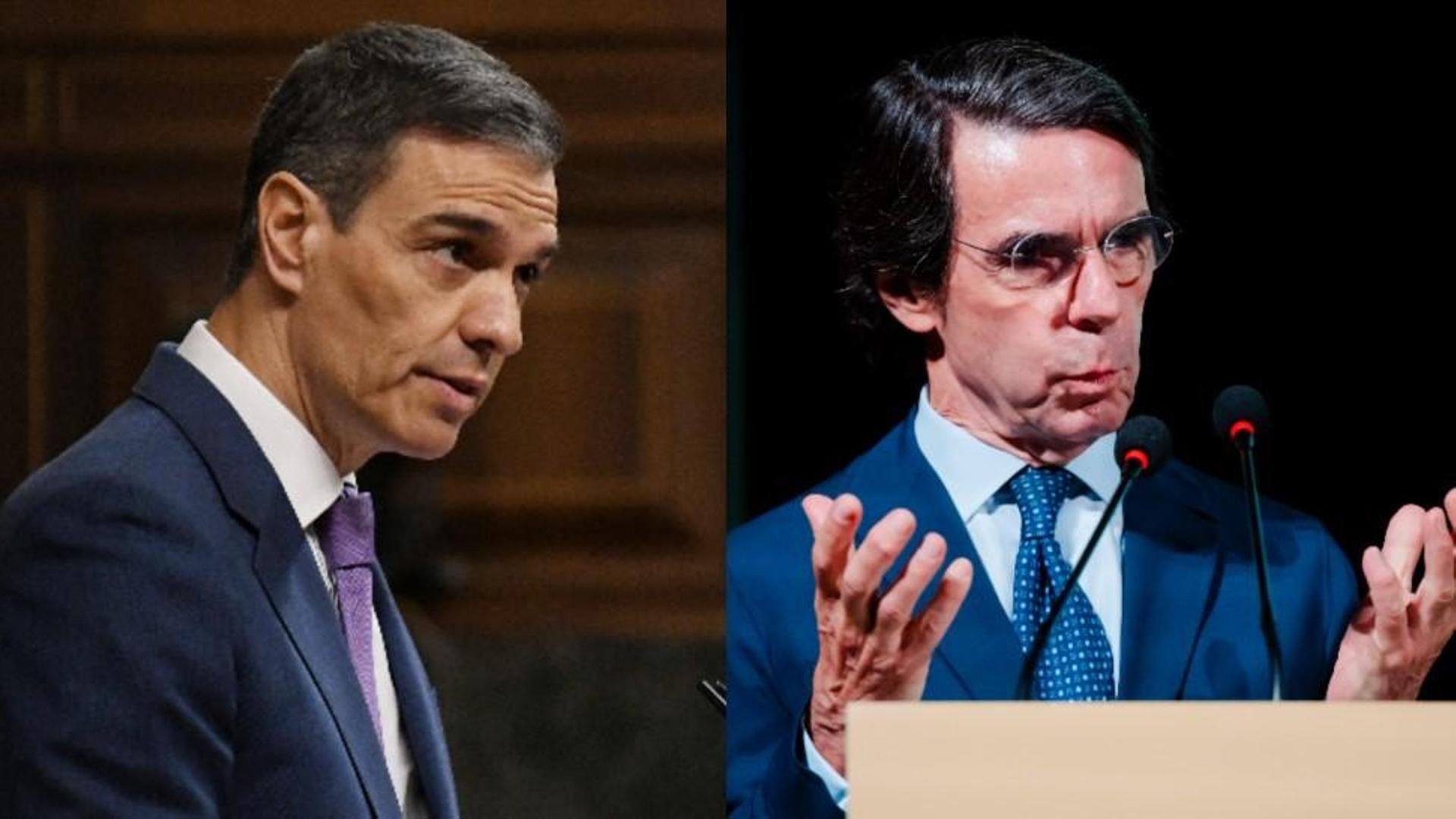Pedro Sánchez y José María Aznar