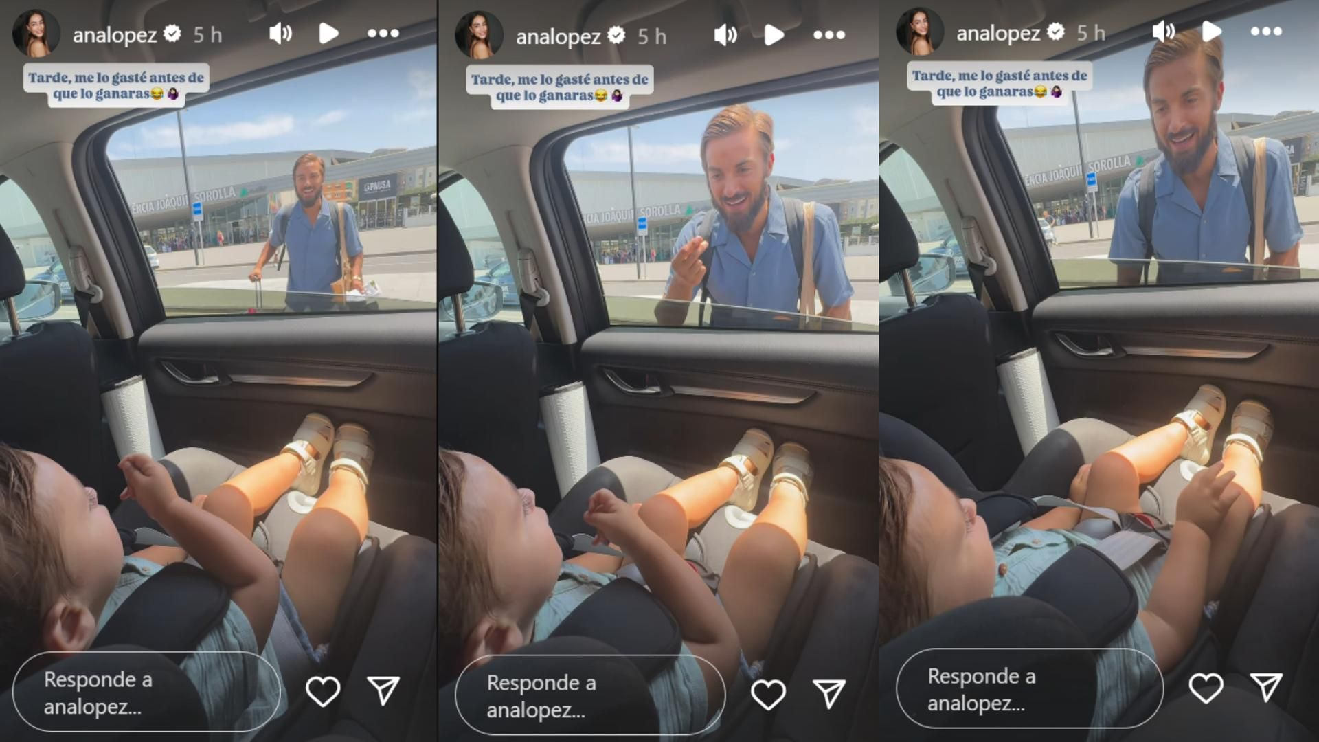 Borja González alucina con el gesto de su hijo al verle