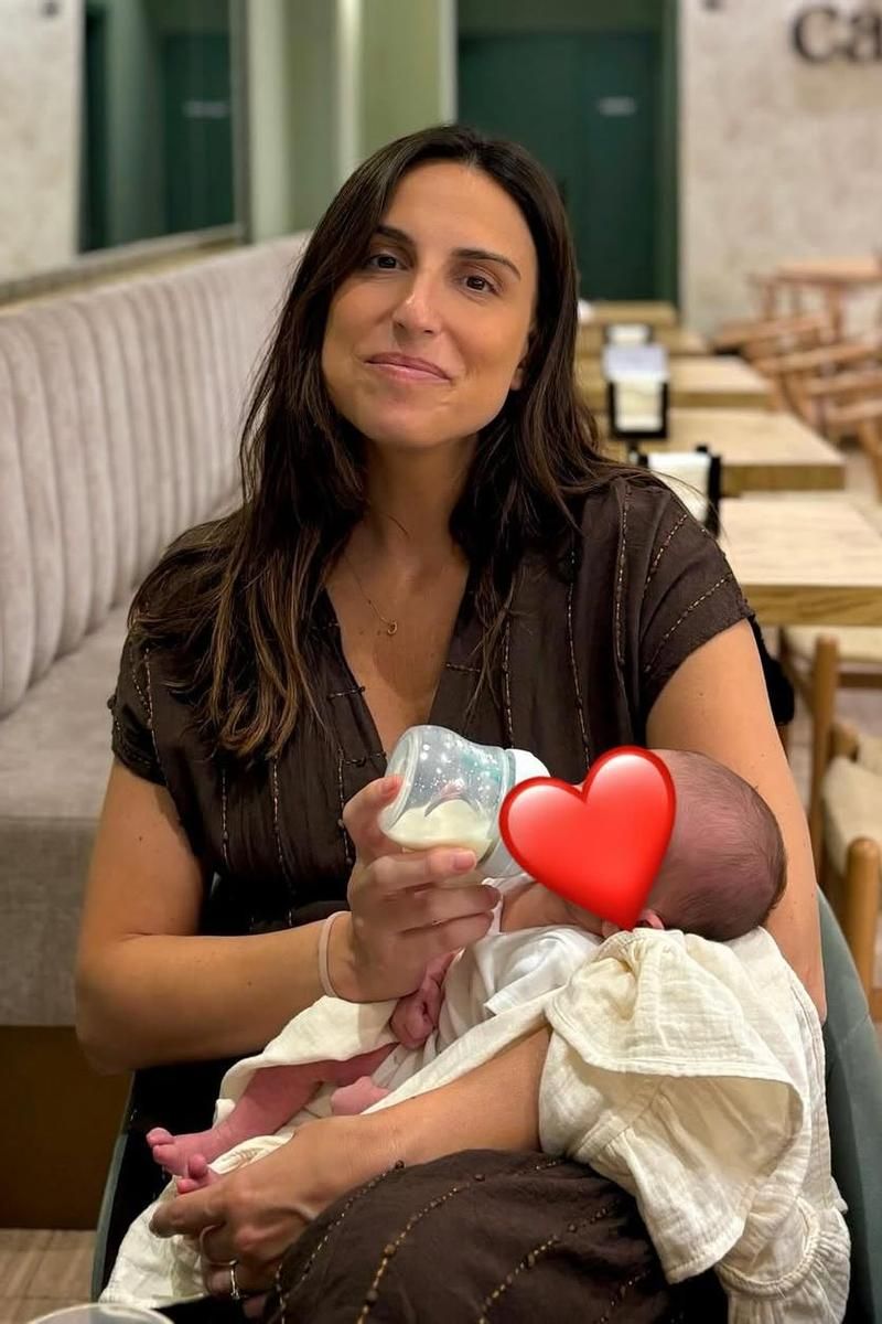 Claudia Collado con su hijo Mati