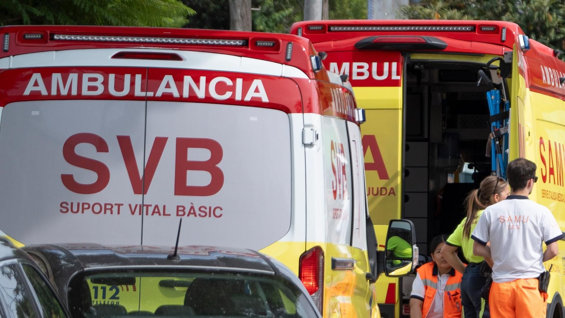 Dos ambulancias del SAMU en Valencia