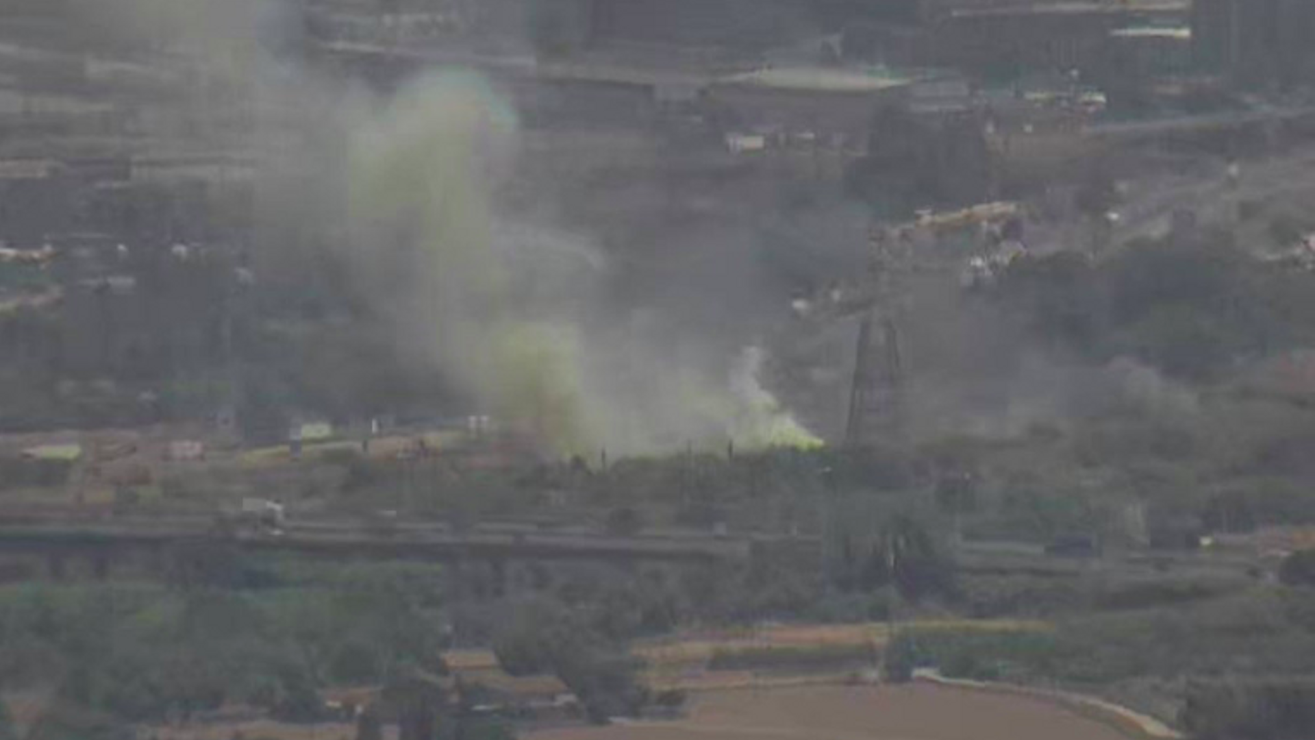 El incendio de vegetación se ha producido al margen del río Llobregat, en Hospitalet de Llobregat (Barcelona)