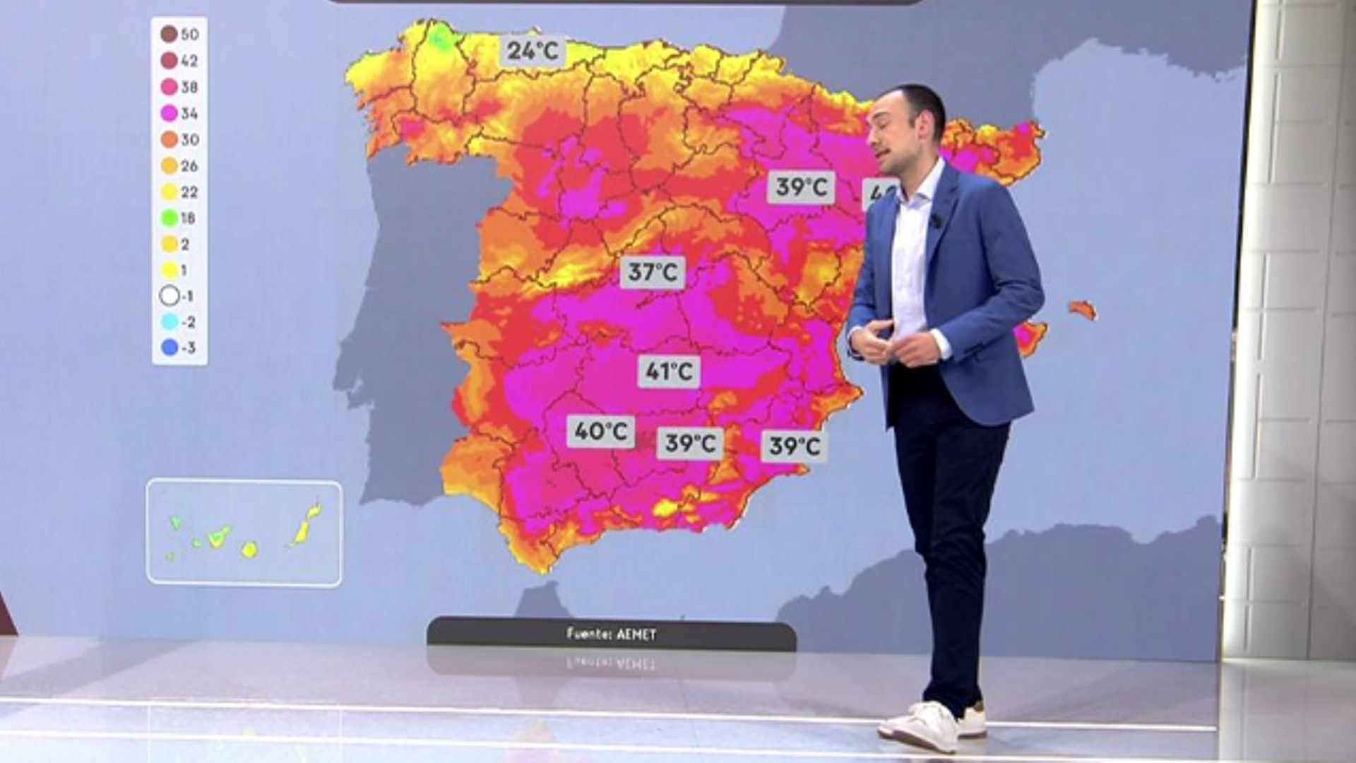 El tiempo para esta semana: el calor dará un respiro de dos días por el oeste y las tormentas se mantienen