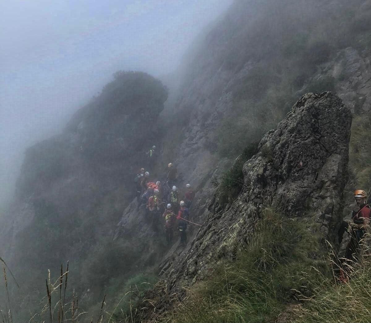 La montañera sufrió una caída en la zona del macizo montañoso de Aiako Harria