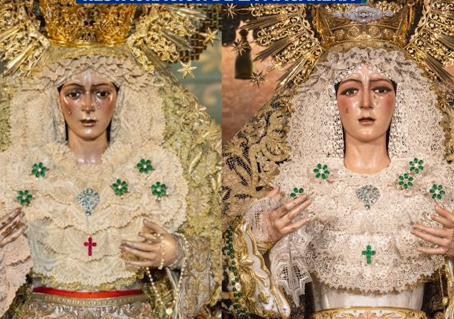 Los hermanos de La Macarena convocan una manifestación tras la polémica restauración: "Nos han tocado lo que más amamos"