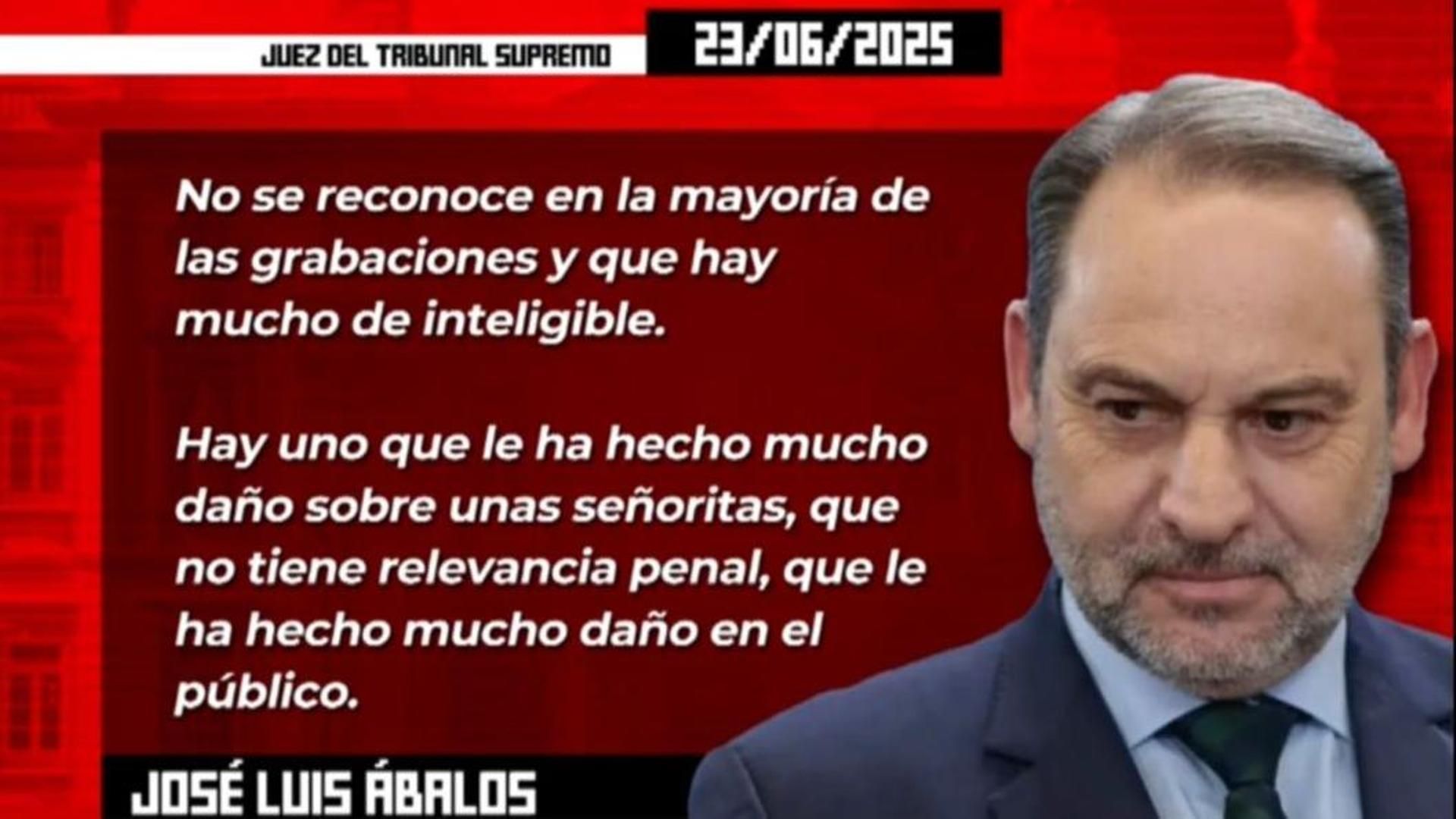 Primicia | 'Todo es mentira' accede a la declaración íntegra de José Luis Ábalos ante el juez: "El audio sobre las señoritas le ha hecho mucho daño"