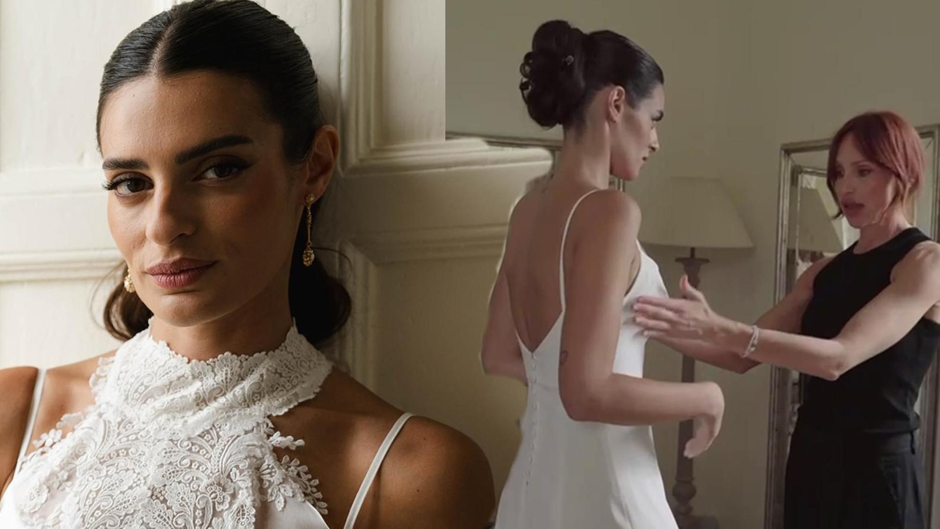 Susana Molina: los secretos de su vestido de novia, contados por Beatriz Claro, su diseñadora