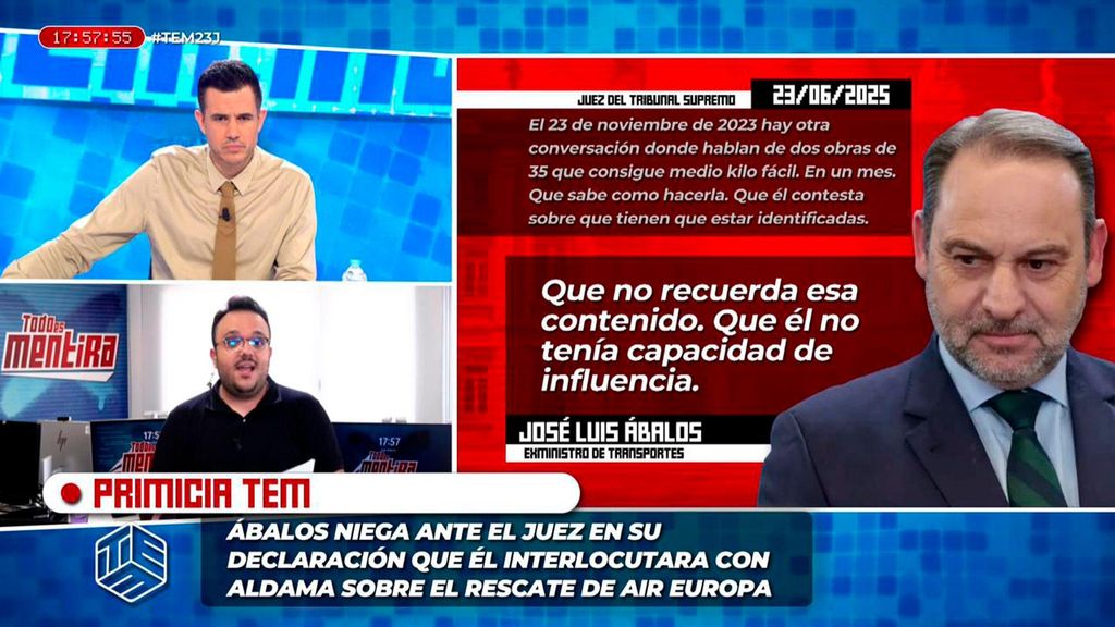 La declaración íntegra de José Luis Ábalos ante el juez Todo es mentira 2025 Programa 1618