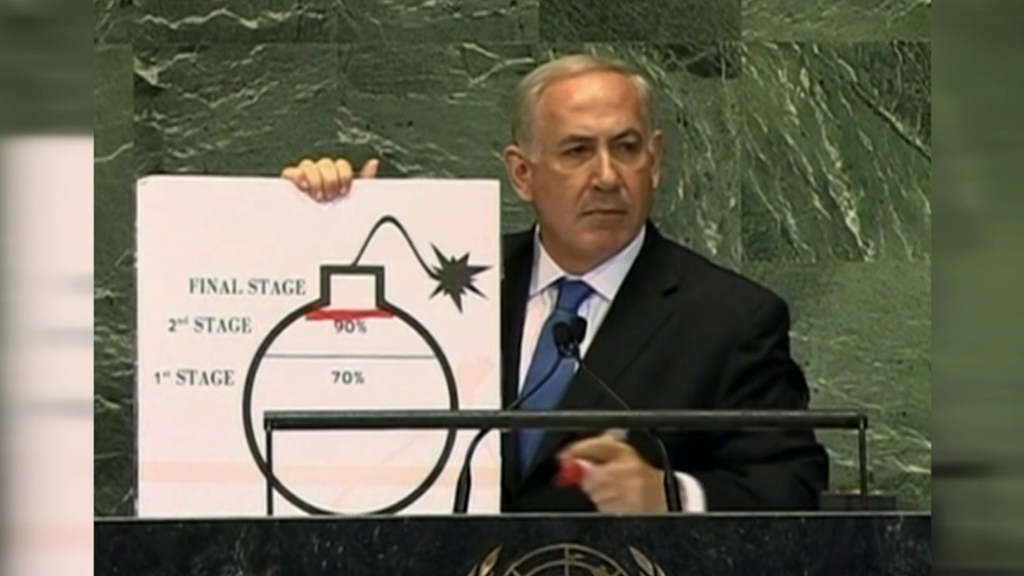 Benjamin Netanyahu lleva tres décadas advirtiendo de la capacidad de Irán para crear armamento nuclear