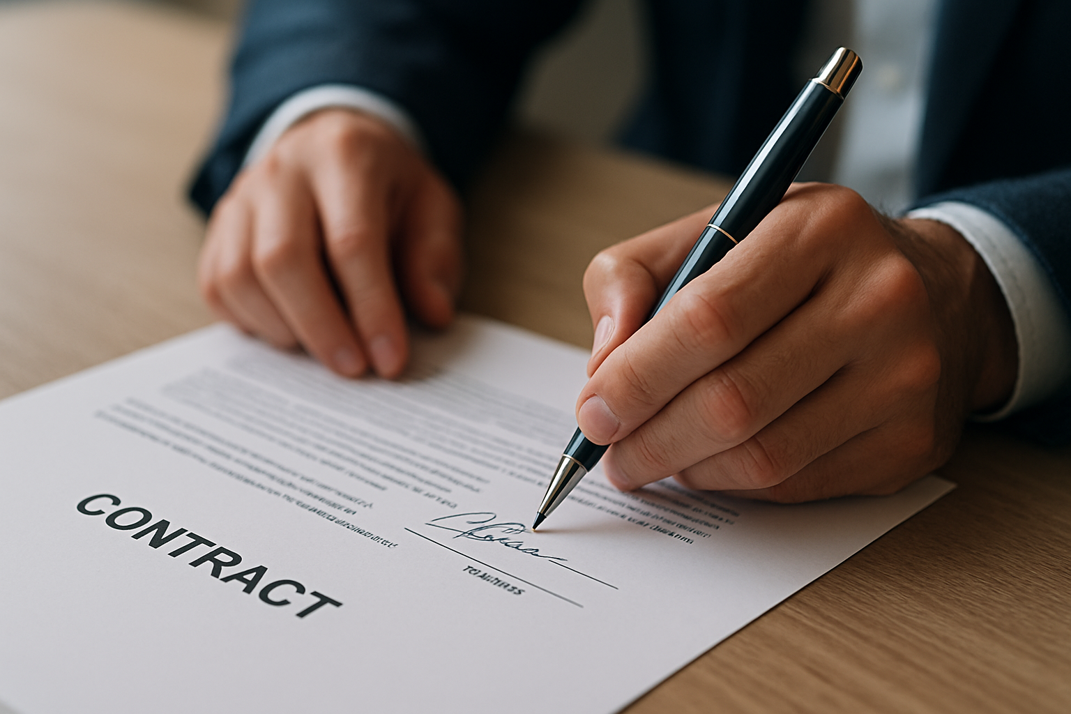 Firma de un contrato