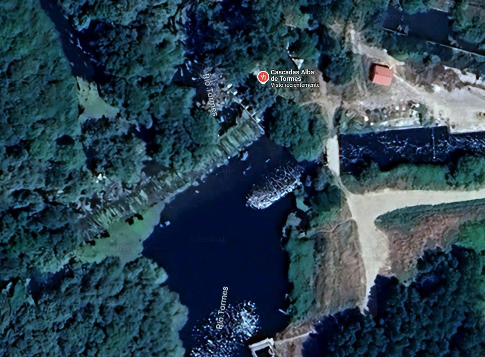 La zona en la que se buscaba al menor en Alba de Tormes
