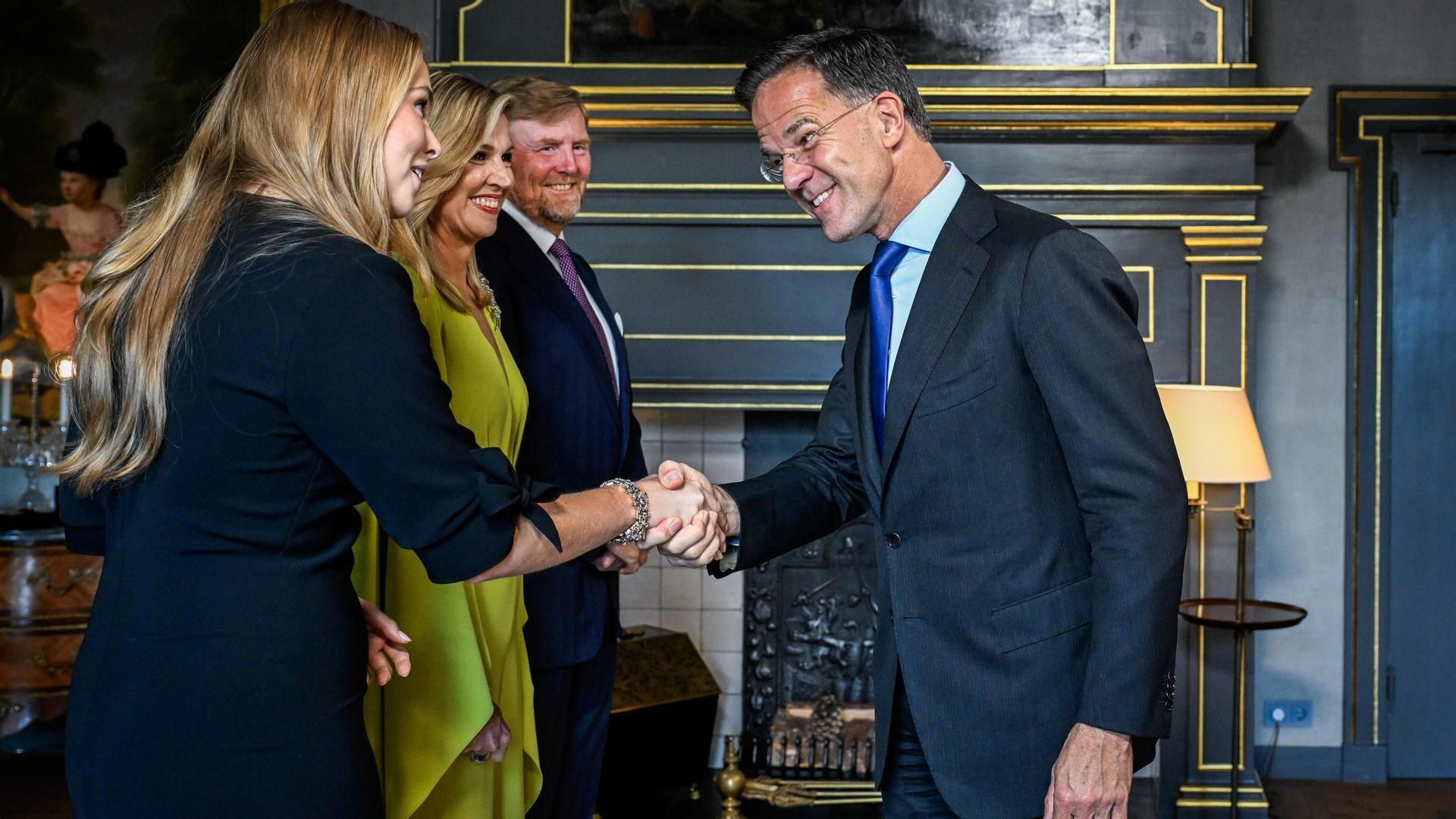 Mark Rutte, en el palacio Huis ten Bosch de La Haya 