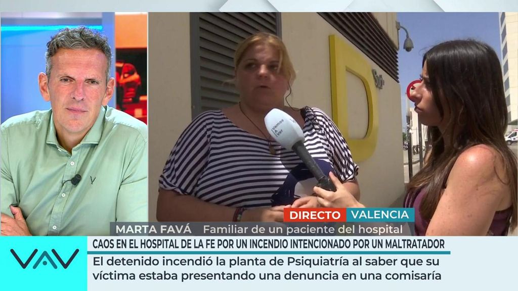 Un maltratador ingresado en psiquiatría provocó un incendio con un mechero en el hospital La Fe de Valencia
