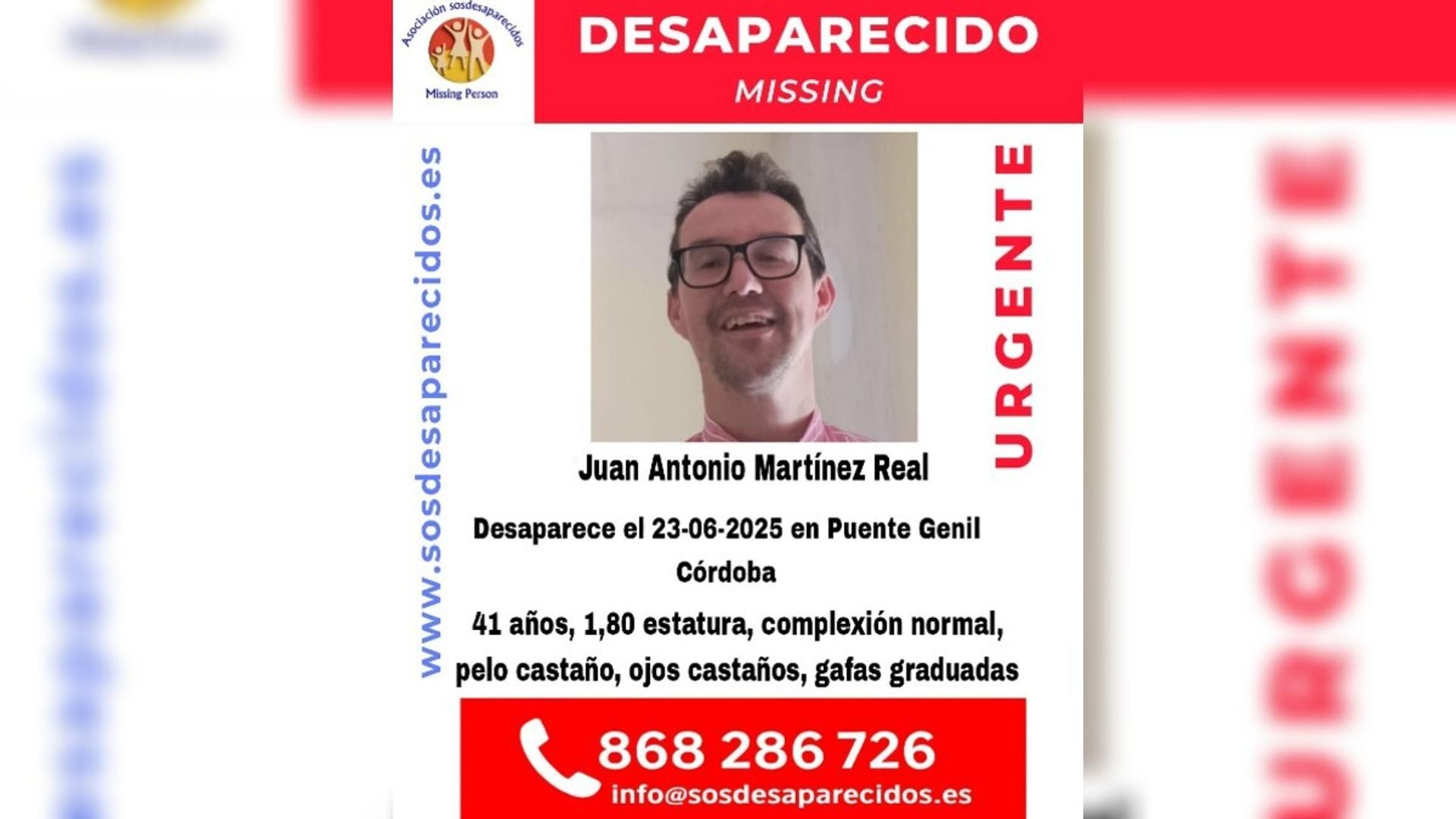 Alerta de búsqueda de la Asociación SOS Desaparecidos