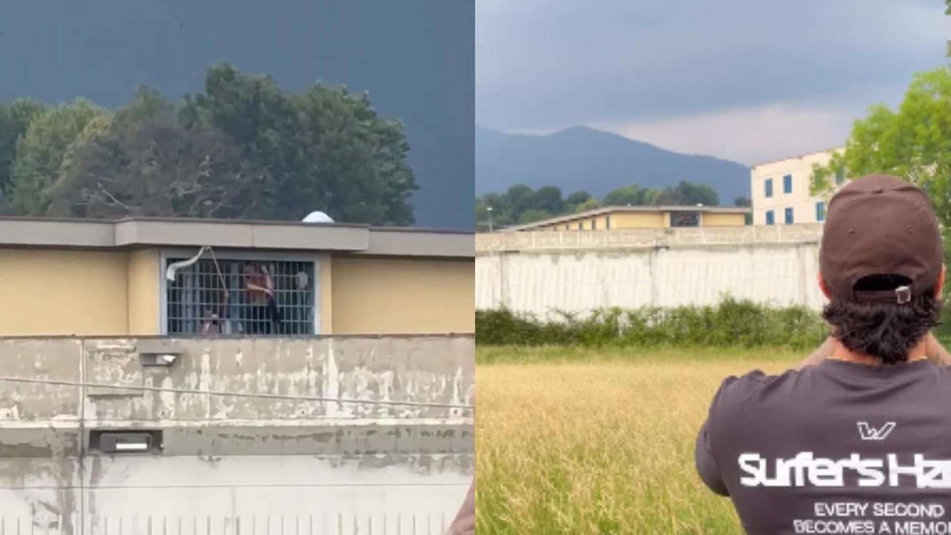 Carlo Costanzia y Alejandra Rubio visitan la cárcel donde Pietro cumple condena