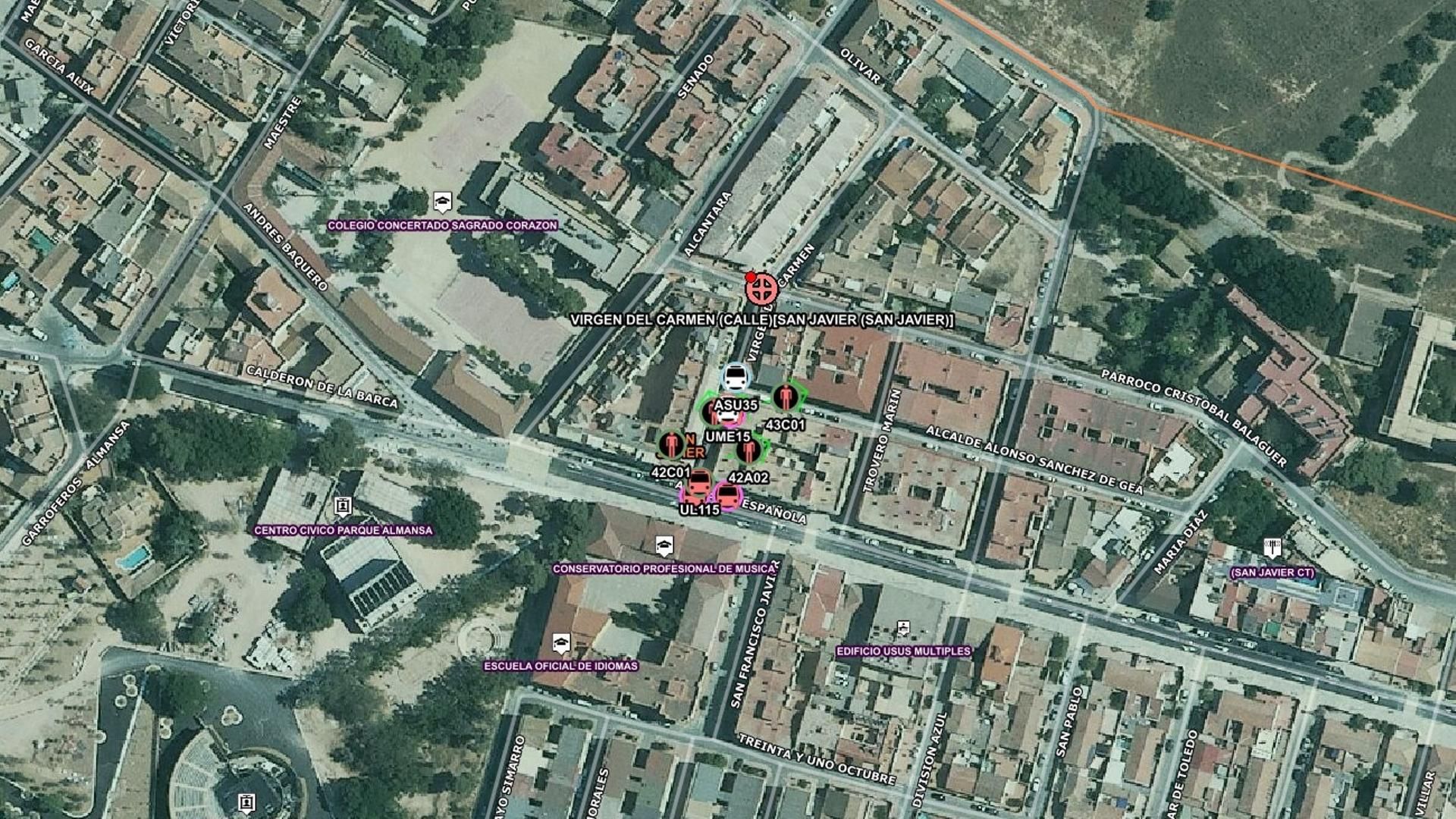 Lugar del incendio en una vivienda en la que ha muerto un hombre de 61 años en San Javier