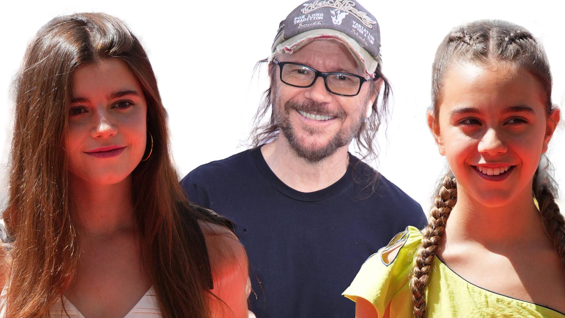 Santiago Segura y sus hijas, Calma y Sirena Santiago Segura y sus hijas, Calma y Sirena