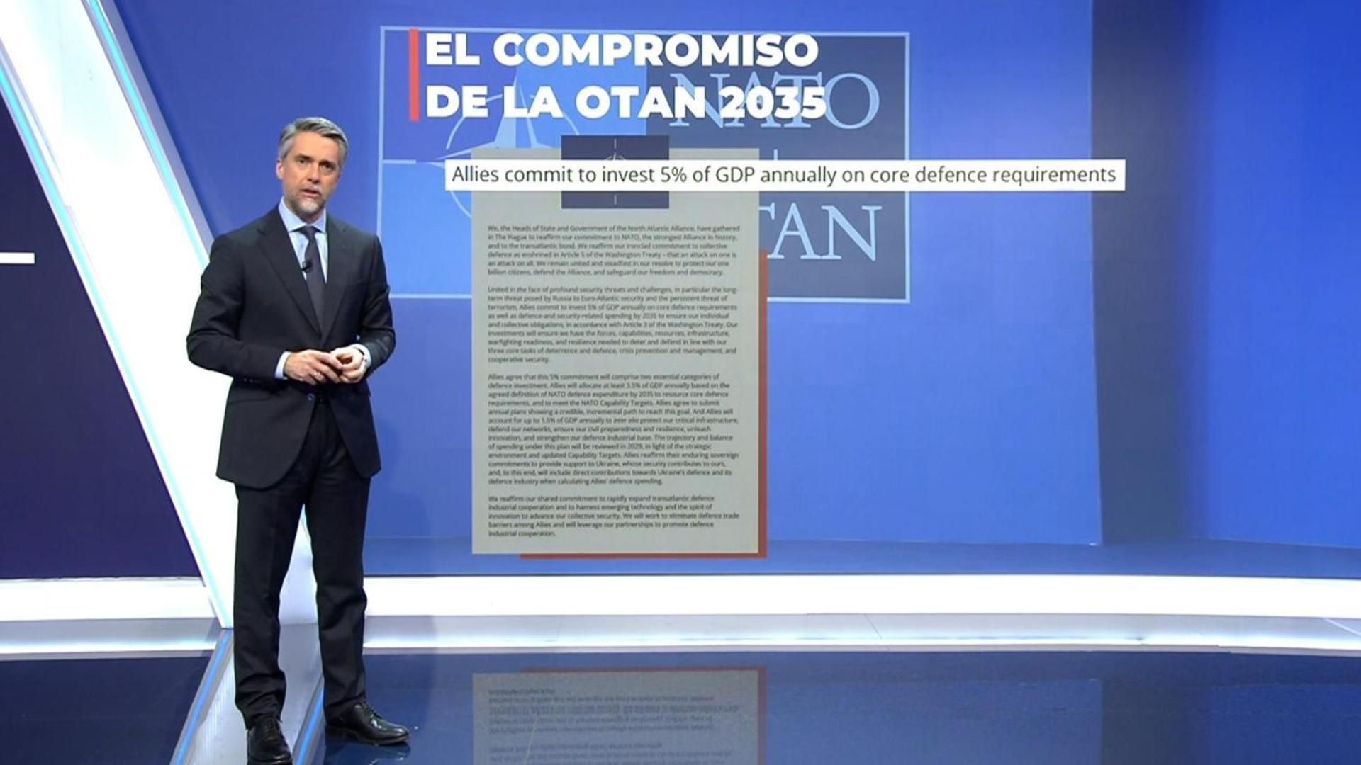 El compromiso de la OTAN para 2035: España debe alcanzar el 5%
