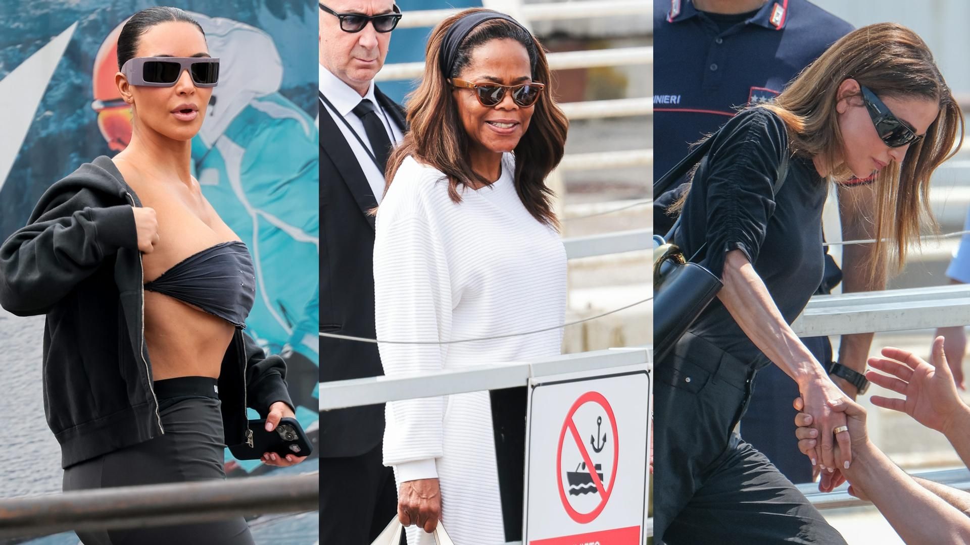 Kim Kardashian, Oprah Winfrey y Rania de Jordania, en un montaje de fotos Kim Kardashian, Oprah Winfrey y Rania de Jordania, en un montaje de fotos