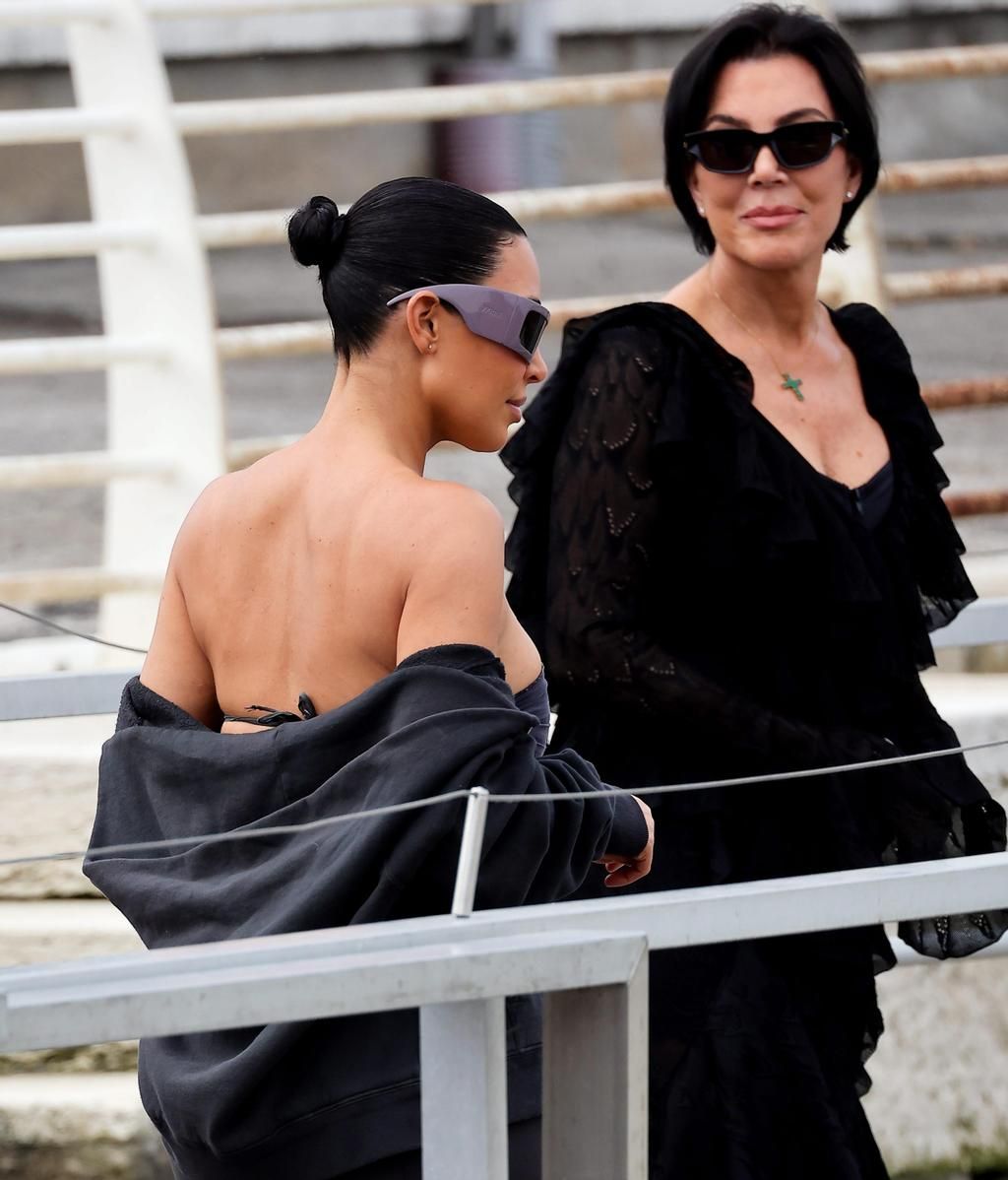 Kim Kardashian y Kris Jenner en Venecia