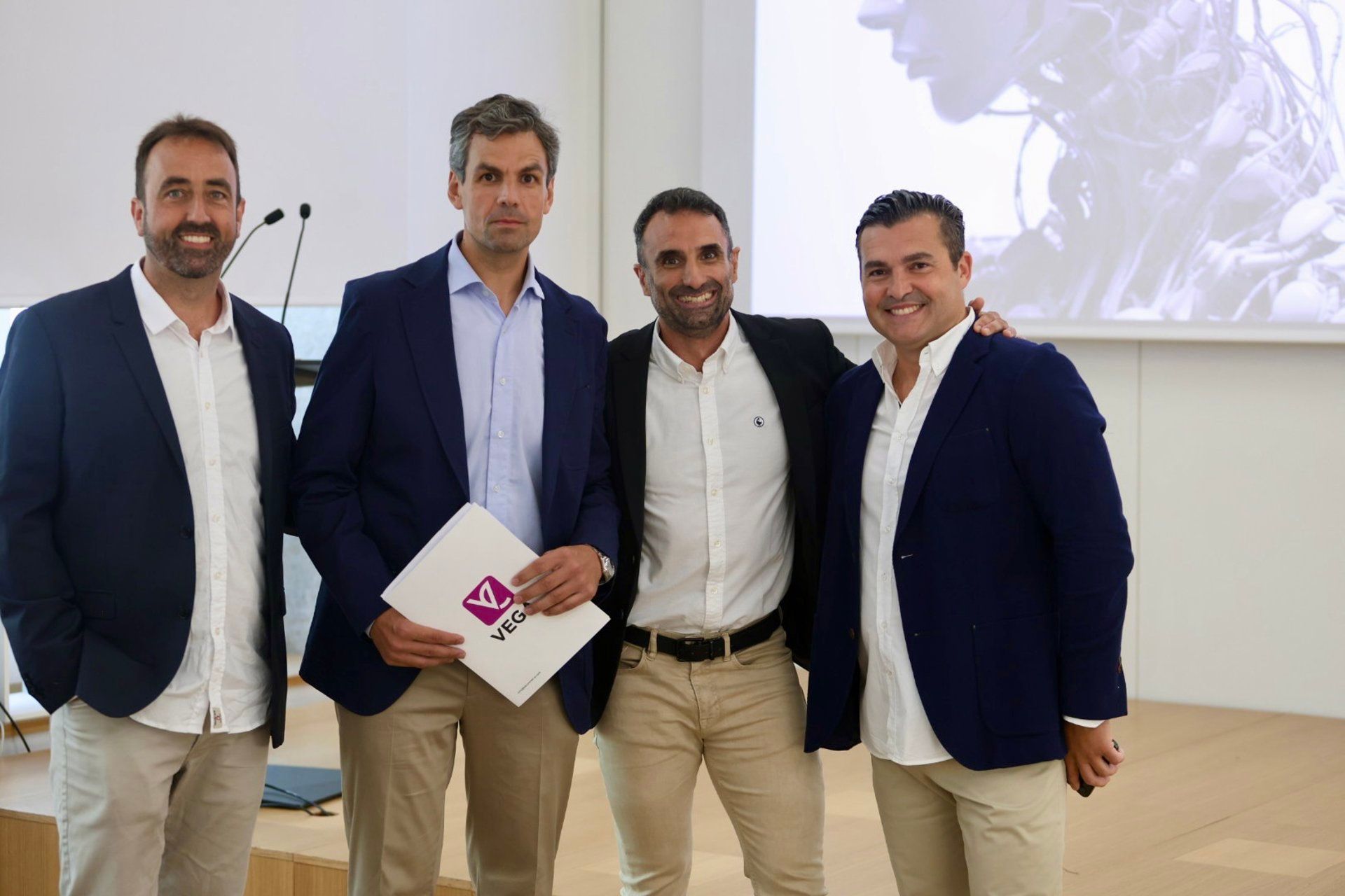 Los cuatro creadores de la APP Vega, creada para prevenir situaciones de violencia de género