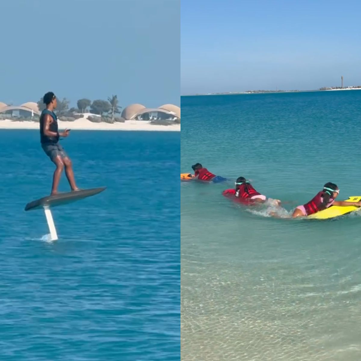 Los hijos de Cristiano y Georgina en sus vacaciones