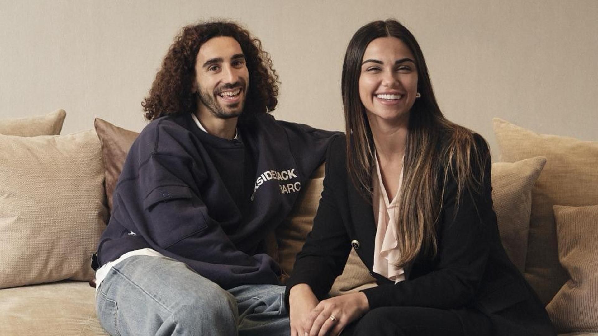 Marc Cucurella y Claudia Rodríguez