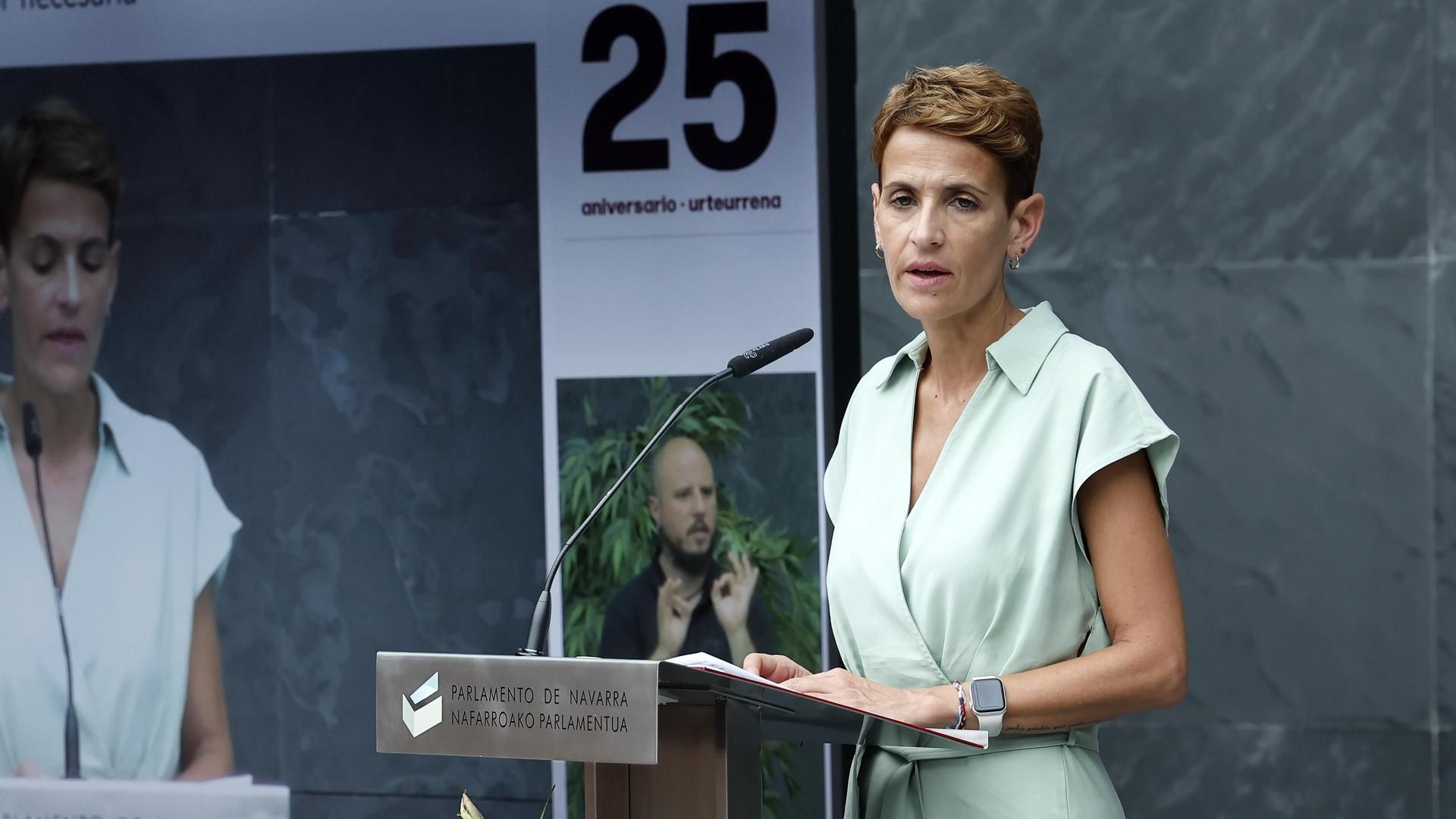 María Chivite, presidenta del Gobierno de Navarra María Chivite