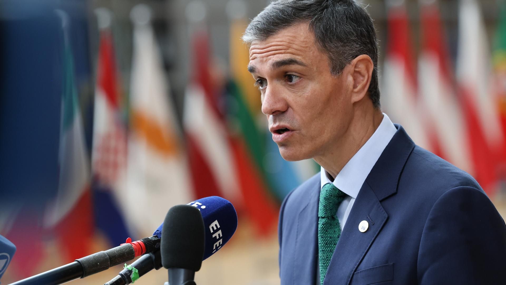 Pedro Sánchez explica en Bruselas la postura de España a favor de suspender el Acuerdo de Asociación con Israel