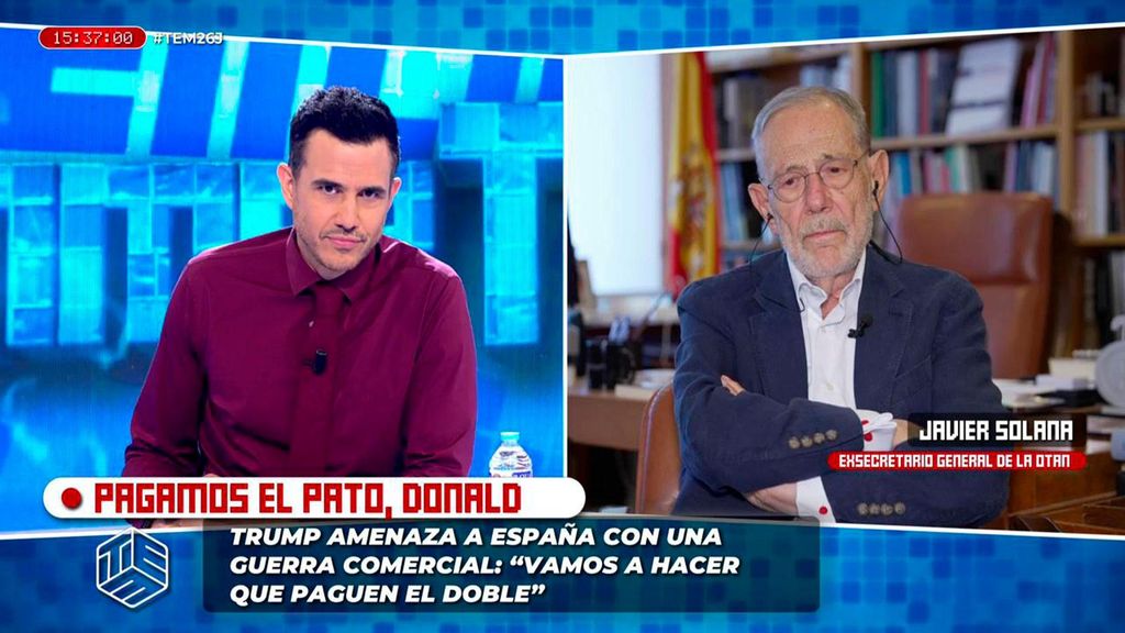 Javier Solana apoya la decisión de Pedro Sánchez de no subir el gasto en defensa Todo es mentira 2025 Programa 1621