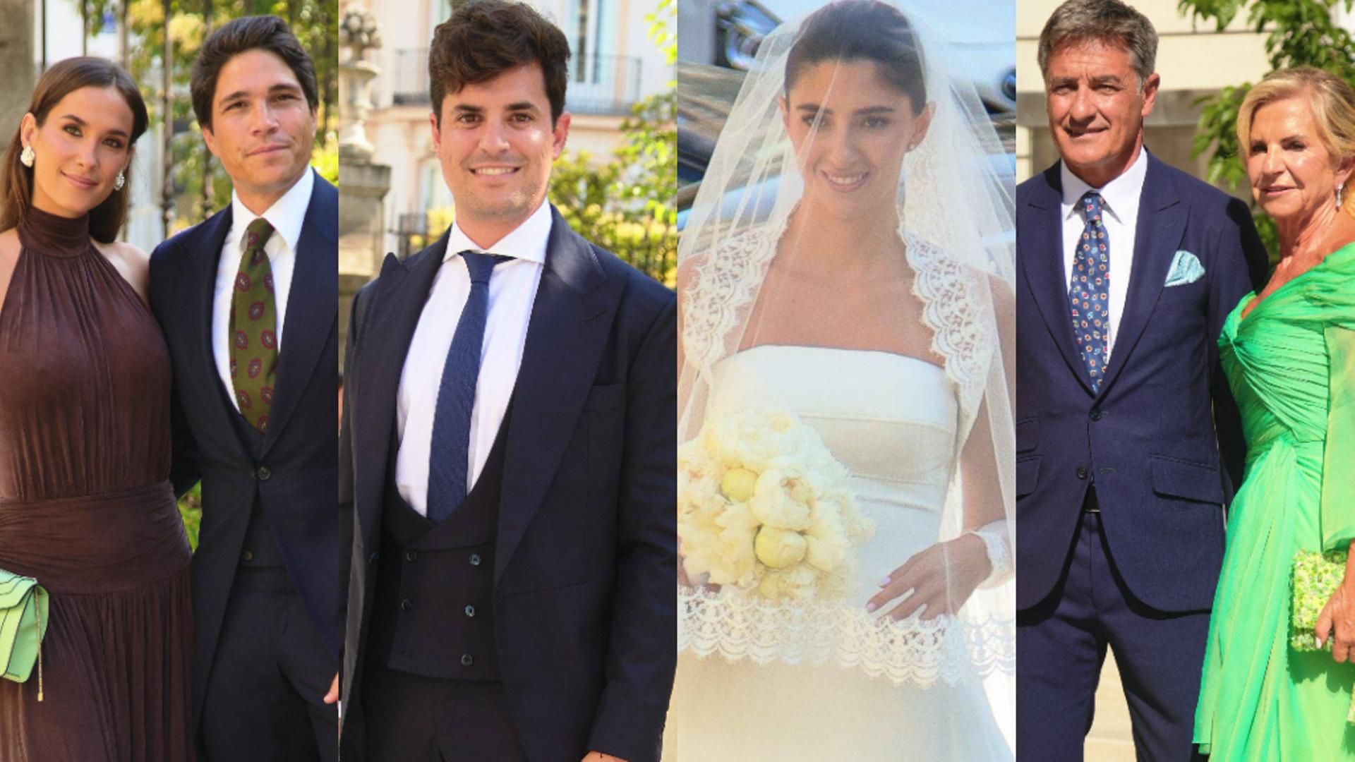 Álvaro González, Carla Vico y los invitados a su boda