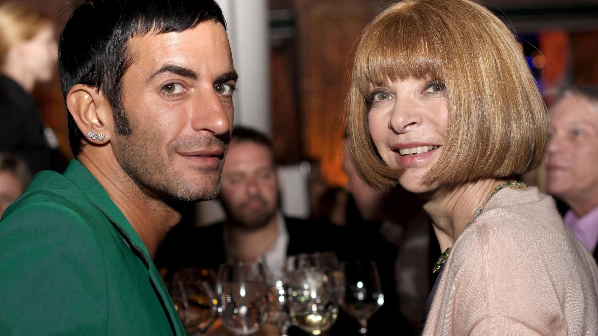 Anna Wintour, con el diseñador Marc Jacobs