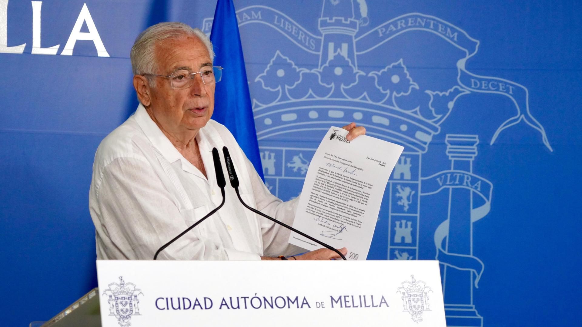 El presidente del Gobierno de Melilla, Juan José Imbroda El presidente del Gobierno de Melilla, Juan José Imbroda
