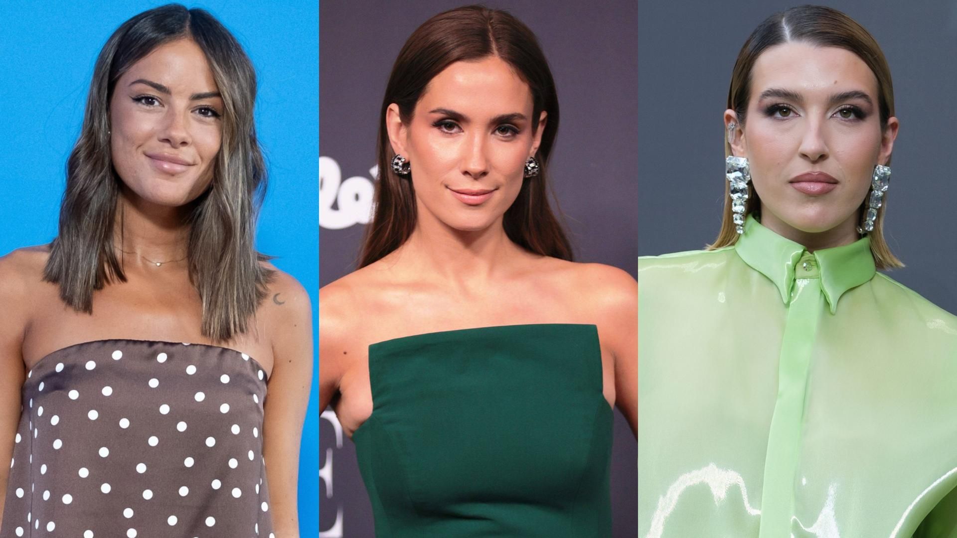 Melyssa Pinto, María Pombo y Alba Díaz, en un montaje de fotos