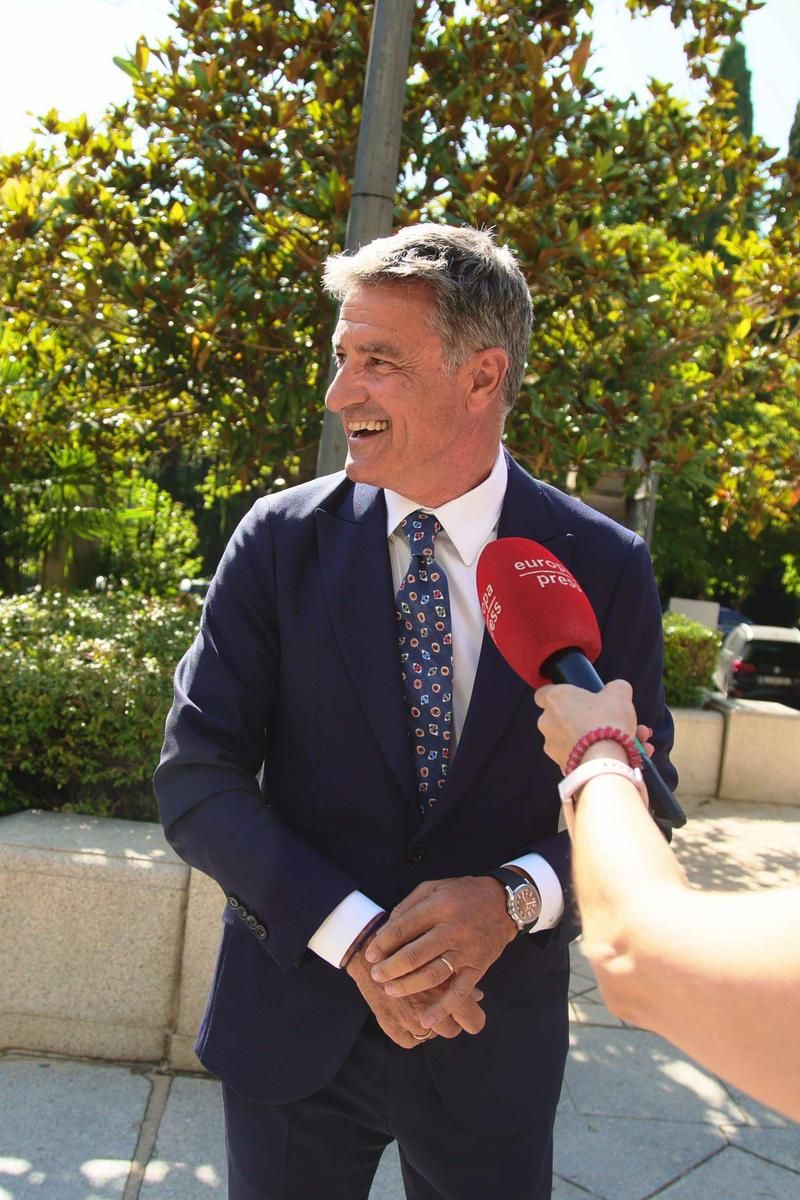 Míchel González, en la boda de Álvaro González y Carla Vico