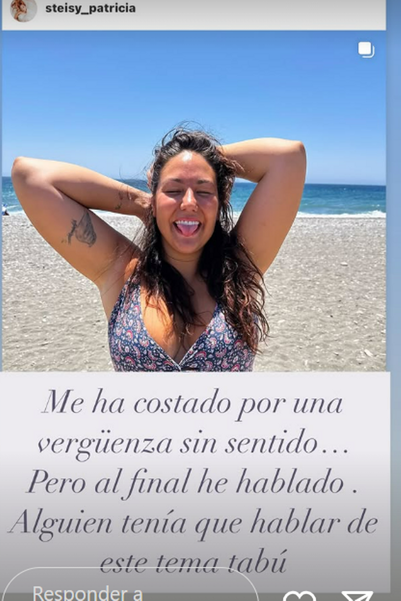 Patricia Steisy da un paso al frente ante un tema para ella tabú