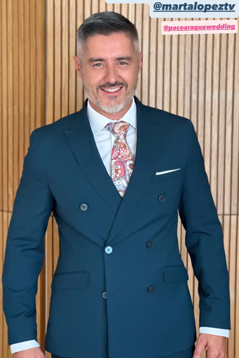 Pepe del Real, en la boda de Marta López y Alejandro Huerta