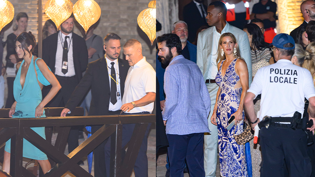 Seguridad en la preboda de Jeff Bezos