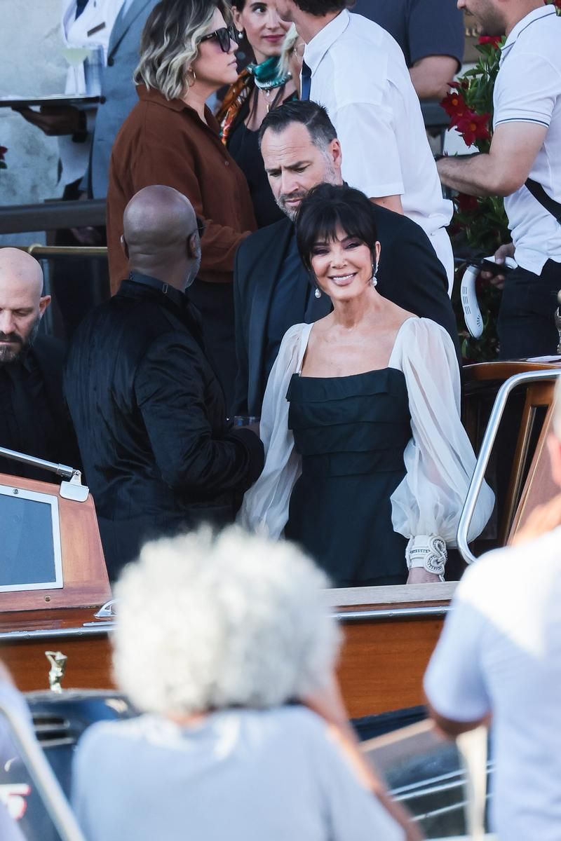 Kris Jenner, en la boda de Jeff Bezos y Lauren Sánchez