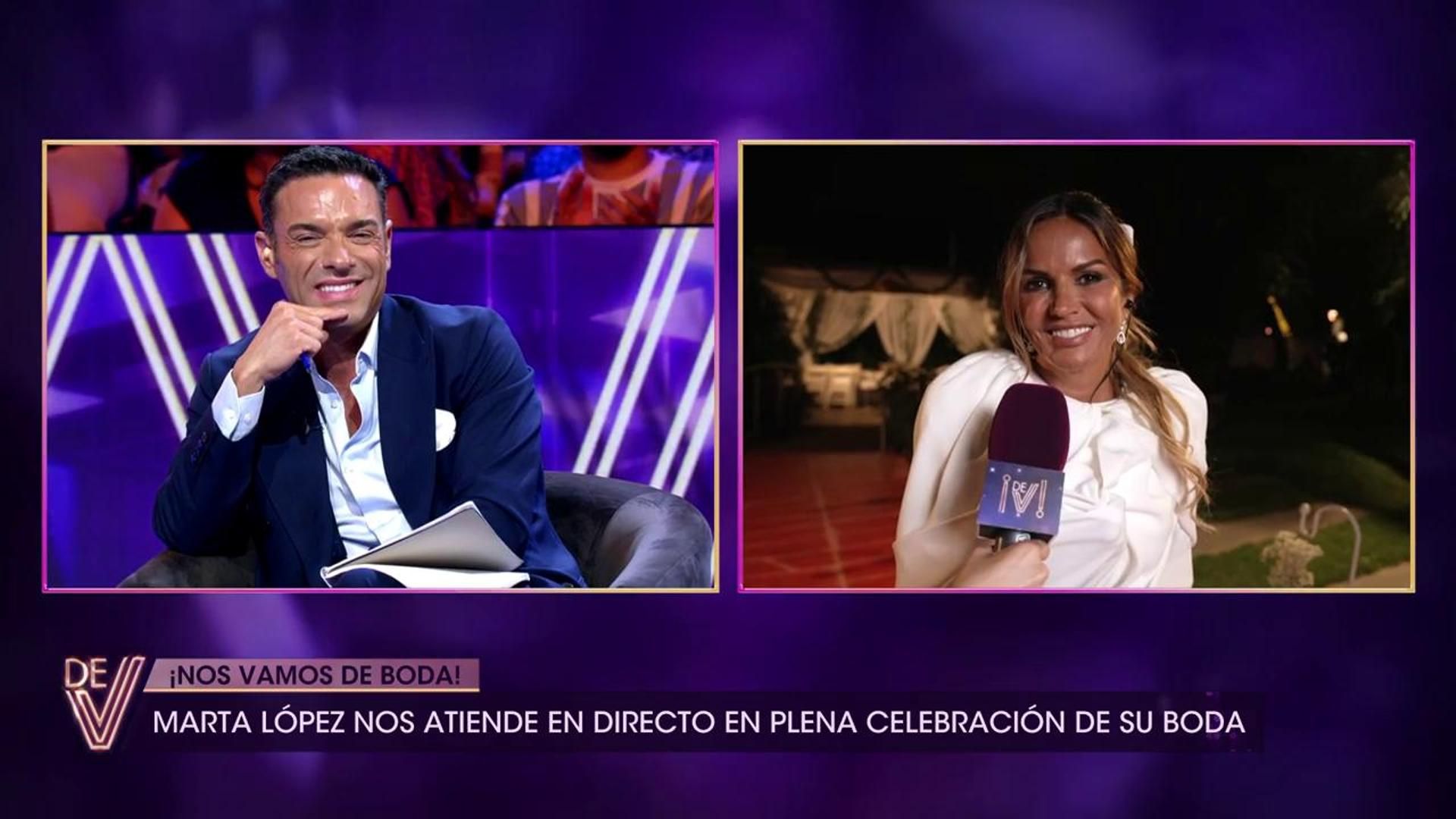 Marta López, muy emocionada, conecta en directo con '¡De viernes!' desde su boda: "Le voy a dar el ramo a..." ¡De viernes! Top Vídeos 505