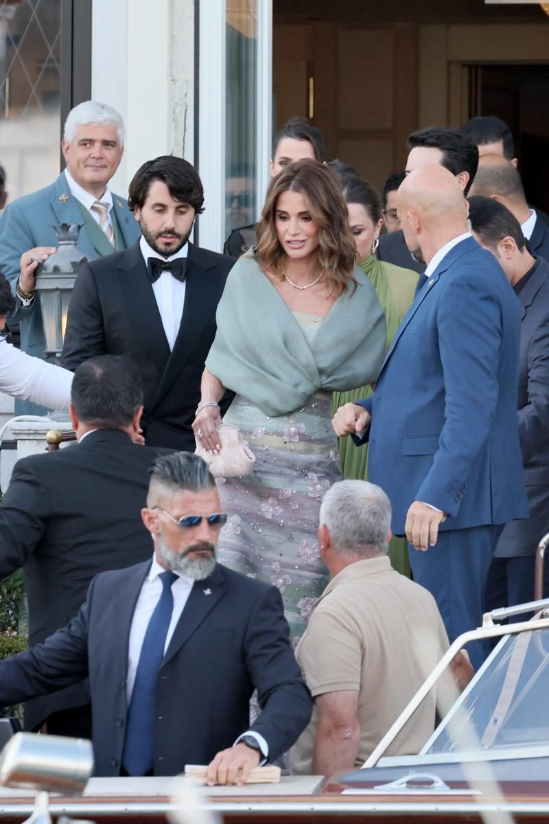 Rania de Jordania, en la boda de Jeff Bezos y Lauren Sánchez