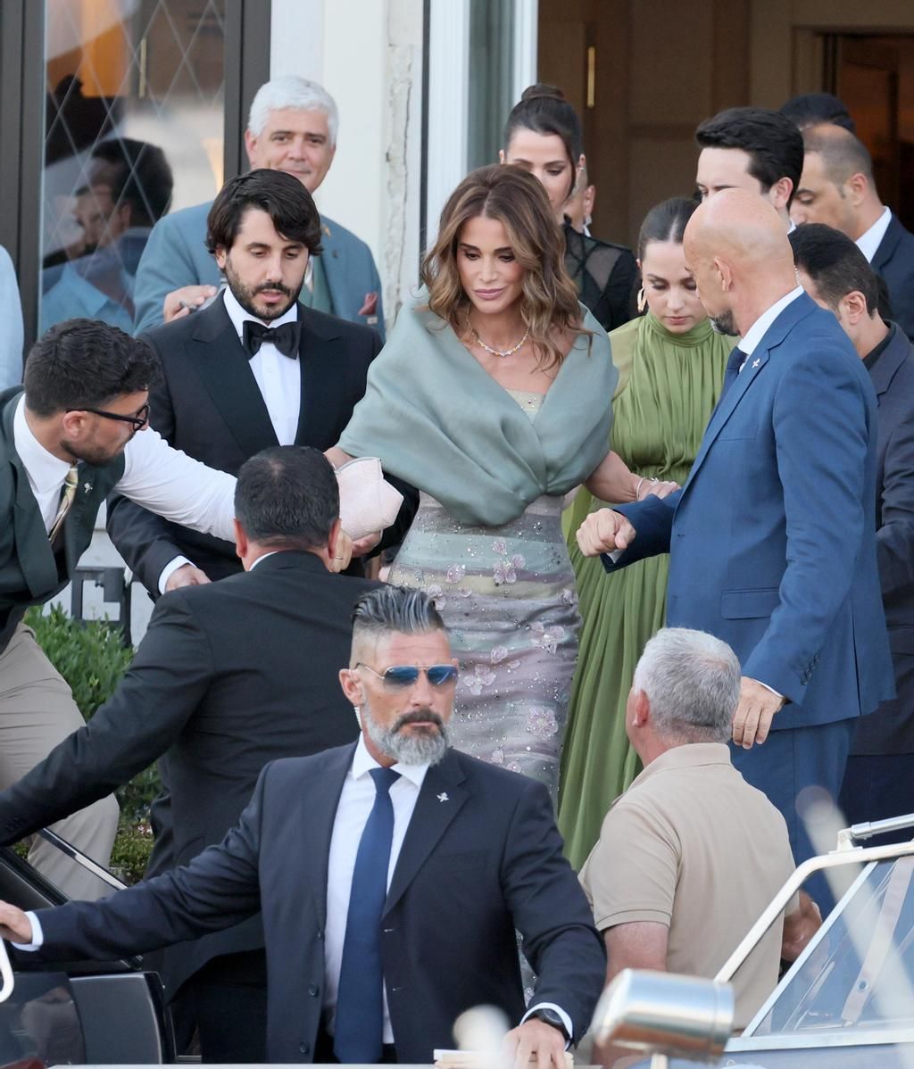 Rania de Jordania en la boda de Jeff Bezos