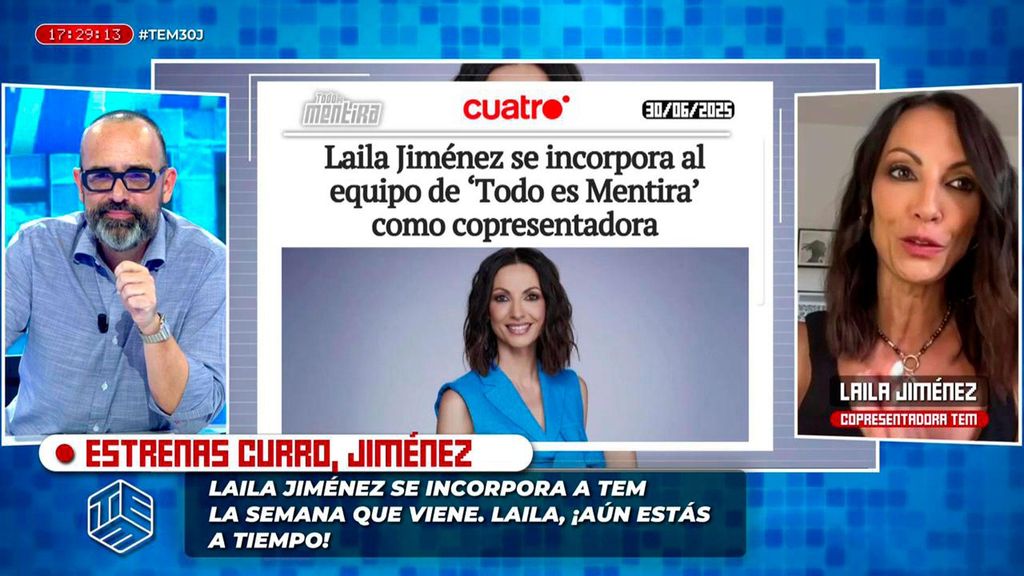 Laila Jiménez se incorpora a 'TEM' como copresentadora Todo es mentira 2025 Programa 1623
