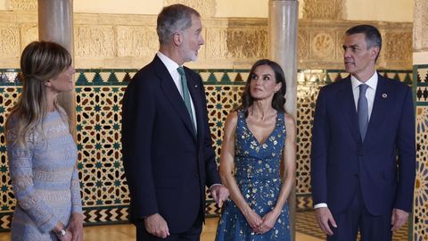 Los detalles del icónico vestido de la reina Letizia en la Cumbre de la ONU  de Sevilla