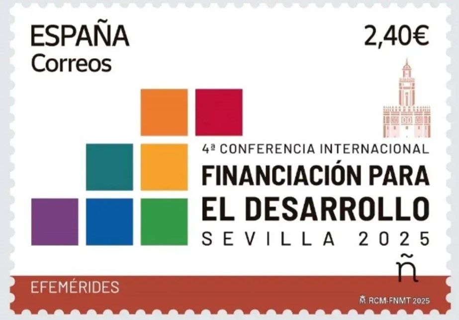 Correos distribuye un sello de la cumbre de la ONU