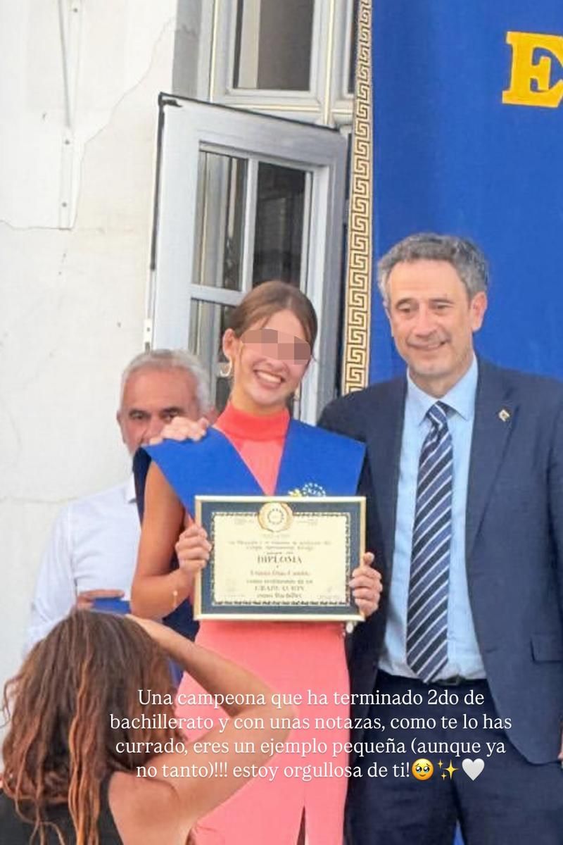 El mensaje de Alba Díaz a su hermana Triana por su graduación