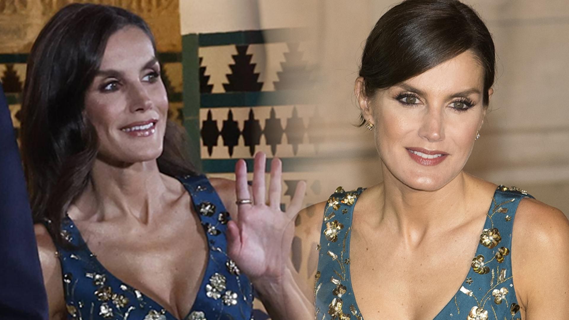 La reina Letizia, con el mismos vestido