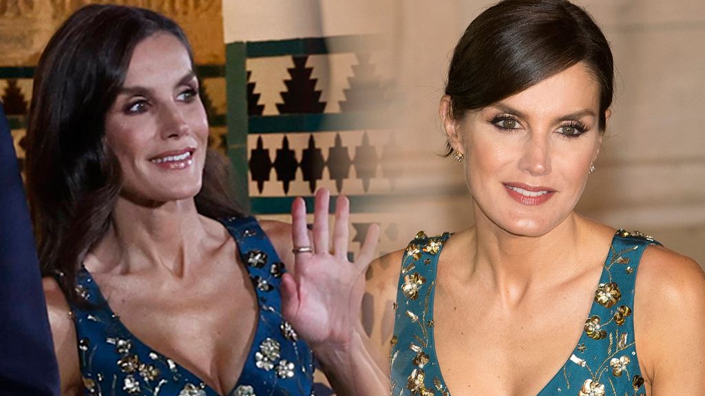La reina Letizia, con el mismos vestido