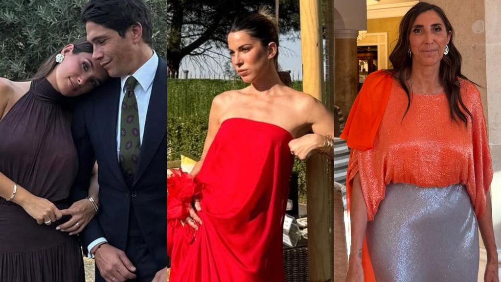 María Pombo y Pablo Castellano, Marta Riumbau y Paz Padilla, en un montaje de fotos