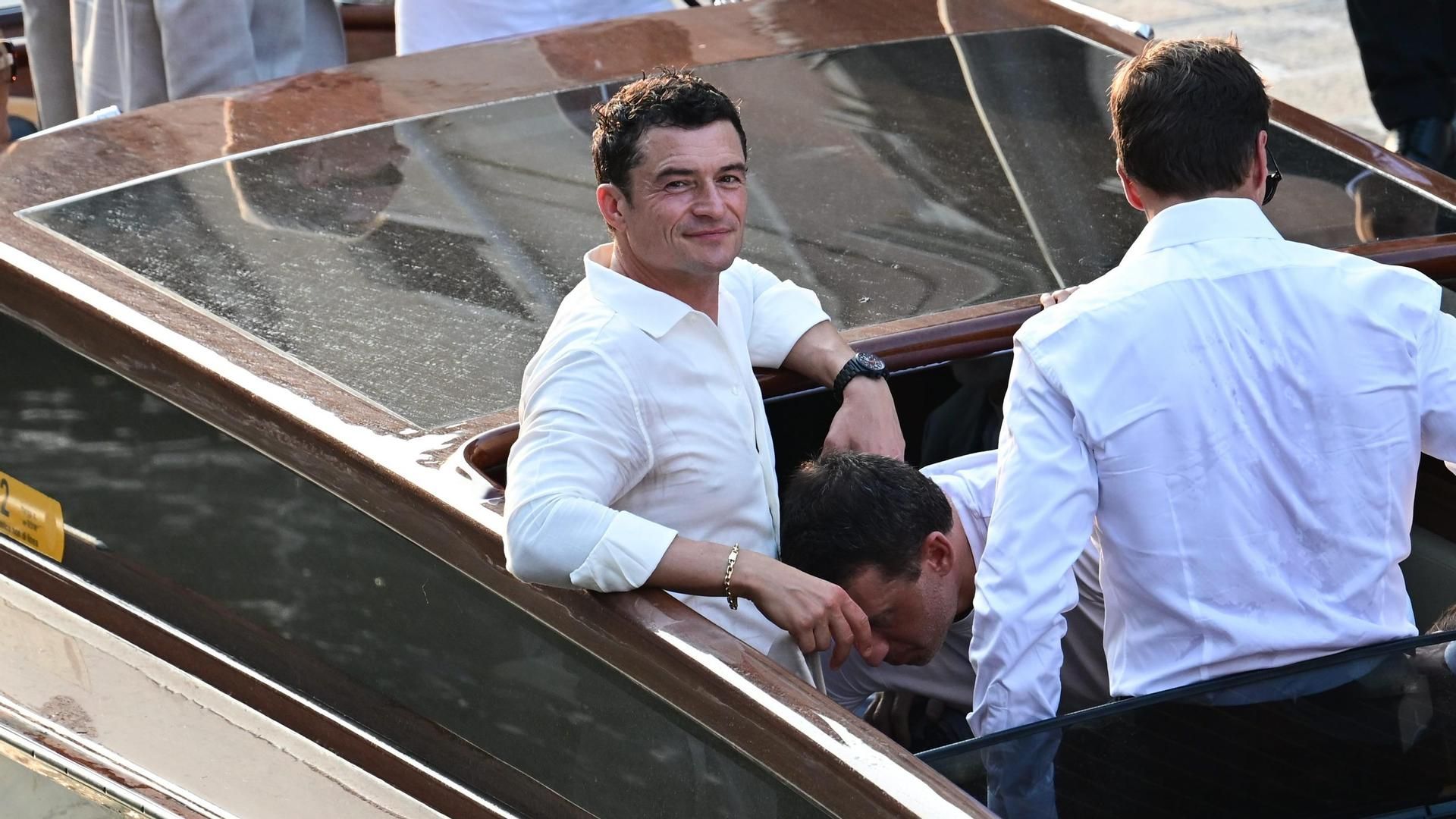 Orlando Bloom en la boda